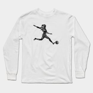 Woman footballer soccer player Long Sleeve T-Shirt